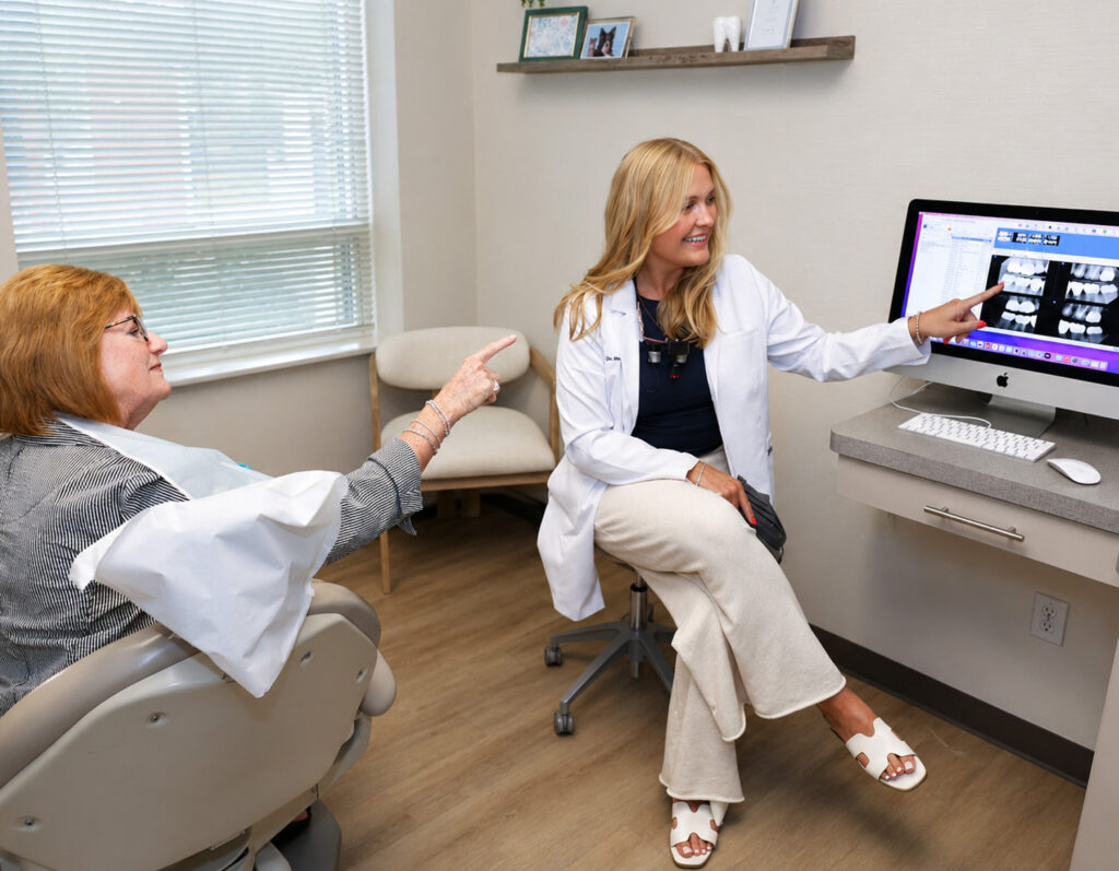 Shipley's Dental Care Dr. Segreti with Patient